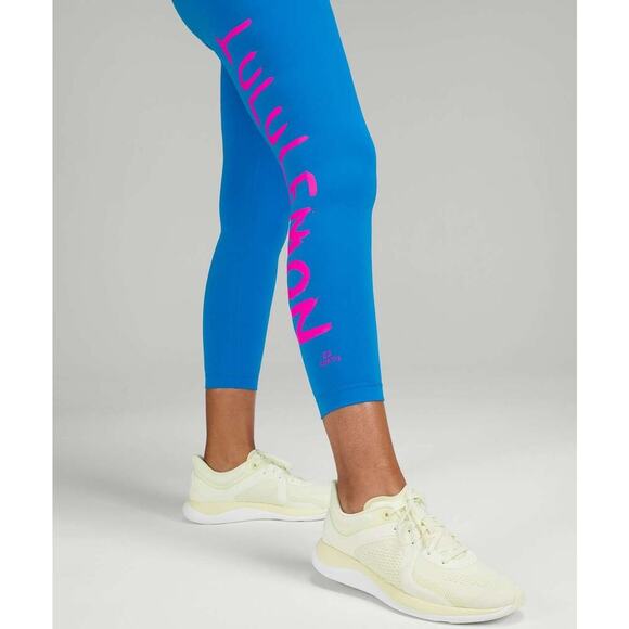 Lululemon x Ed Curtis Pants - Lululemon Wunder Train High-Rise Tight 25" Ed Curtis - Poolside NWT